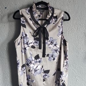 L The Limited ruffle tie collar Blouse